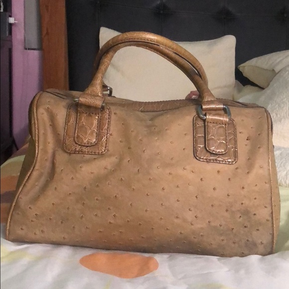 GUESS Beige Burnley Box Satchel - Picture 3 of 8